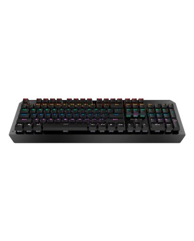 Teclado Mecánico Philips Spk8413 Rainbow Español Negro Switch Cyan