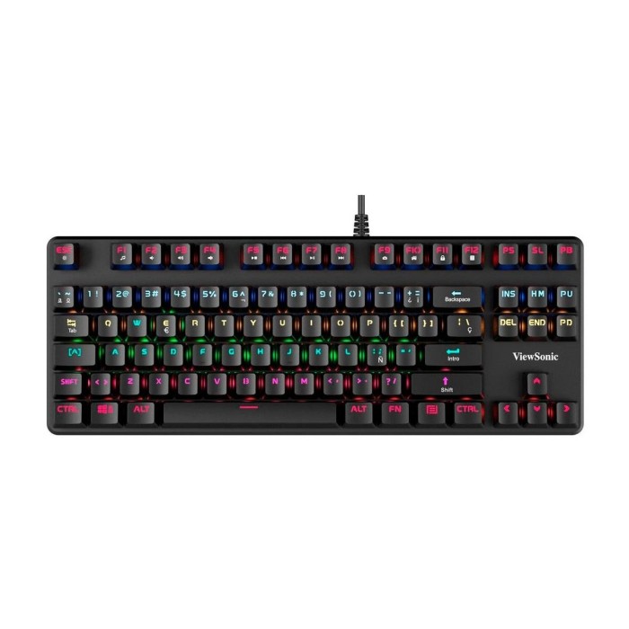 Teclado Mecanico Tenkeyless ViewSonic KU520 80% Negro Español