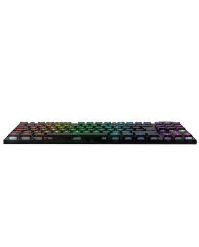 Teclado Mecánico inalámbrico Redragon Horus K621 TKL RGB, Switch Red, Español, Negro