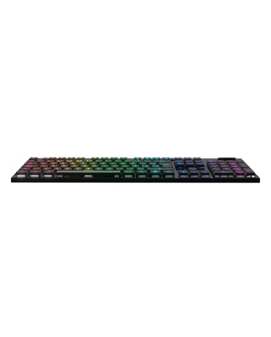 Teclado Mecánico inalámbrico Redragon Horus K618 FS RGB, Switch Red, Español, Negro