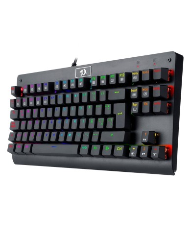 Teclado mecánico TKL Redragon Dark Avenged K568 Switch Rojo, Español, Negro