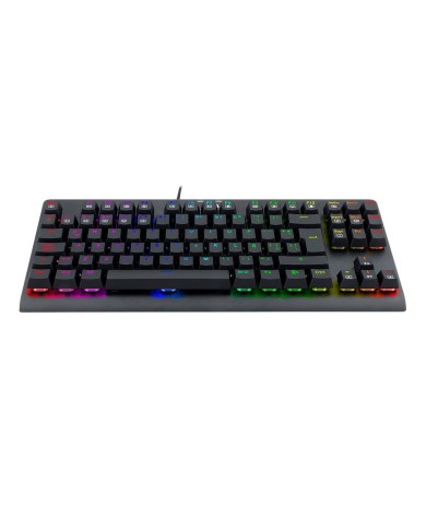 Teclado mecánico TKL Redragon Dark Avenged K568 Switch Rojo, Español, Negro