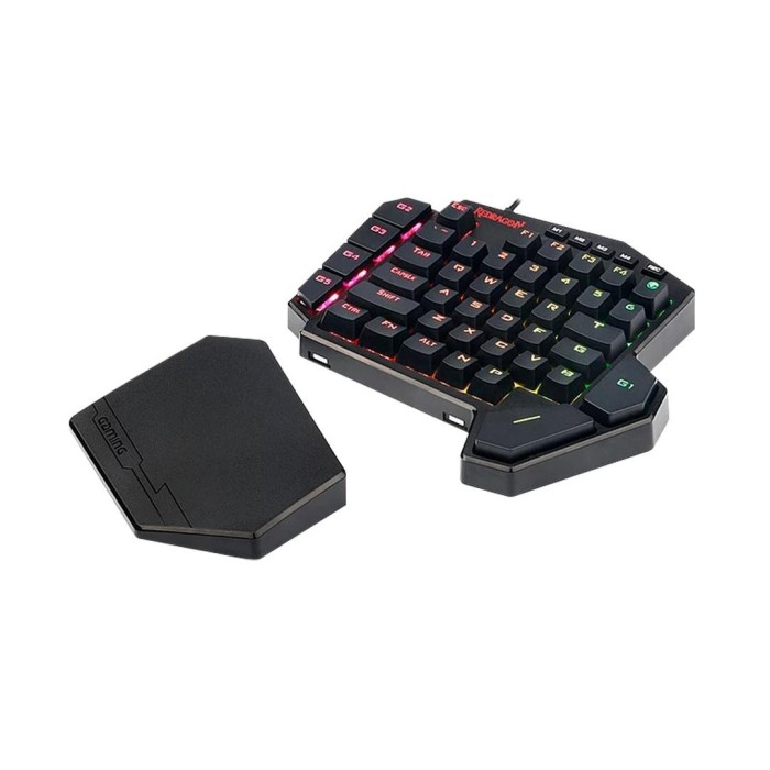 Teclado Mecánico Redragon Diti K585, Para una mano, Switch Brown, Negro
