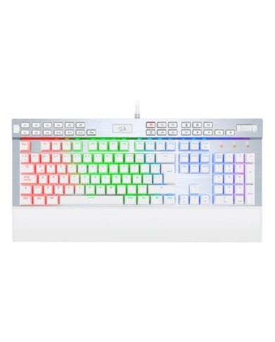 Teclado mecánico Redragon Yama RGB Switch Puple, Español, Blanco