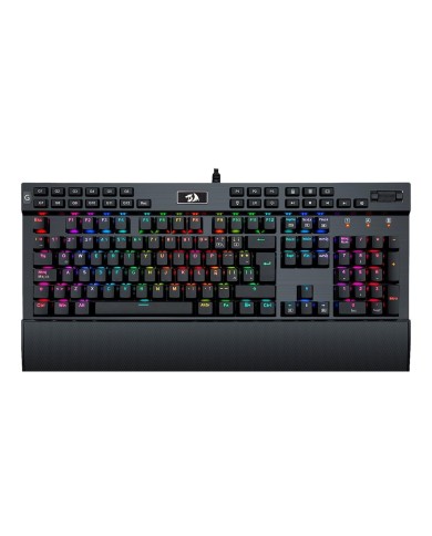 Teclado mecánico Redragon Yama RGB Switch Puple, Español, Negro