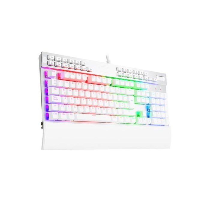 Teclado mecánico Redragon Yama RGB Switch Puple, Español, Blanco
