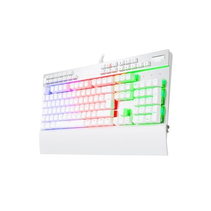 Teclado mecánico Redragon Yama RGB Switch Puple, Español, Blanco