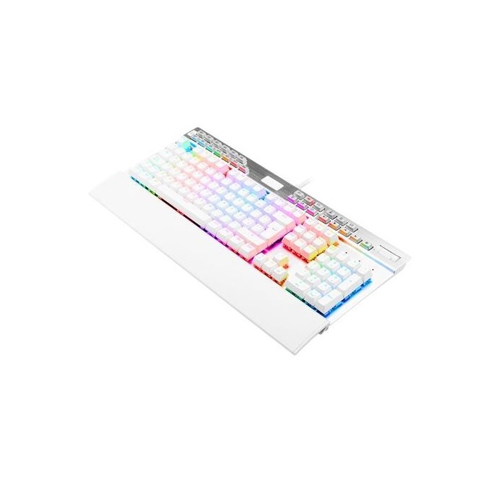 Teclado mecánico Redragon Yama RGB Switch Puple, Español, Blanco