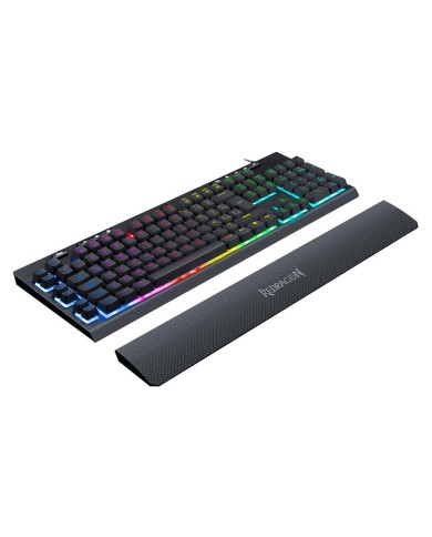 Teclado gamer Redragon Shiva K512 membrana RGB, Español, Negro