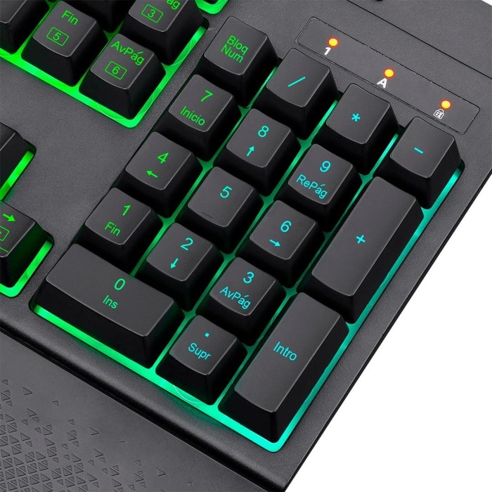 Teclado gamer Redragon Shiva K512 membrana RGB, Español, Negro