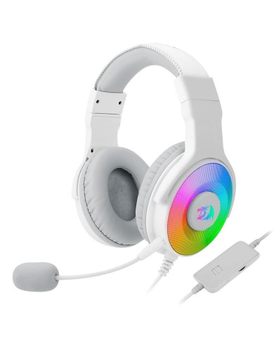 Audífonos gamer Redragon Pandora 7.1 virtual Blanco