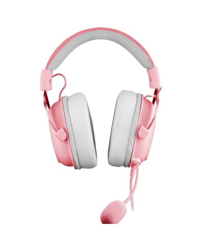 Audífonos gamer Redragon Zeus X Pink 7.1 virtual Multiplataforma