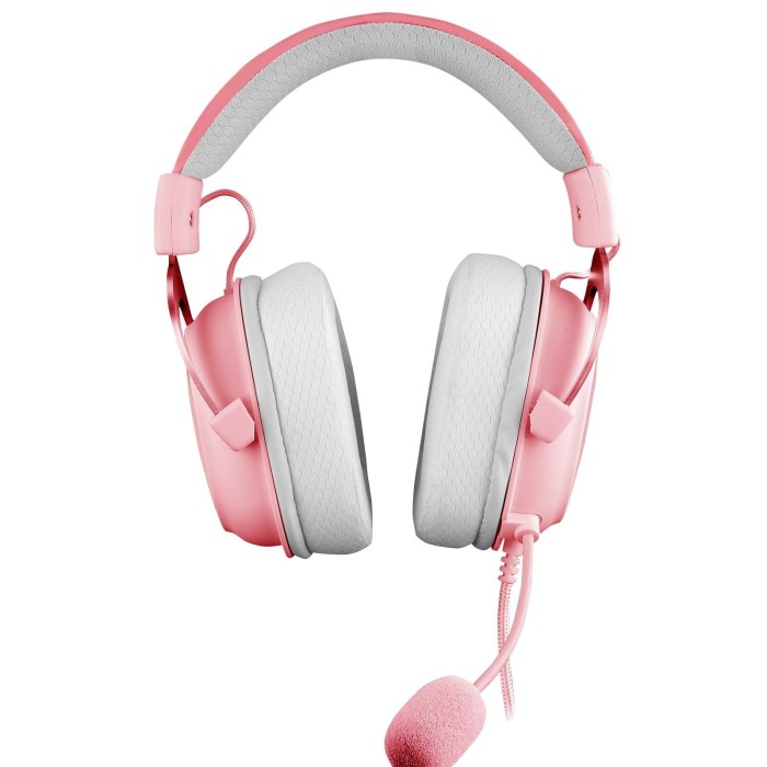 Audífonos gamer Redragon Zeus X Pink 7.1 virtual Multiplataforma