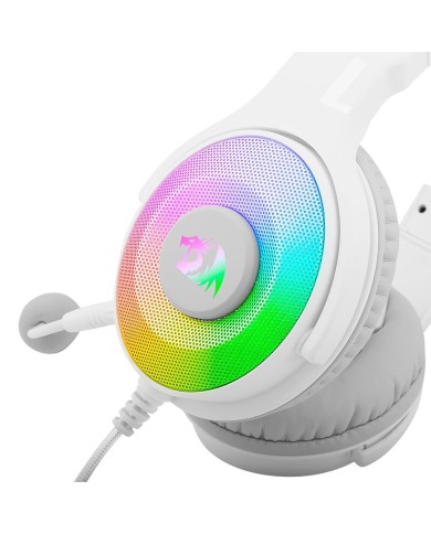 Audífonos gamer Redragon Pandora 7.1 virtual Blanco