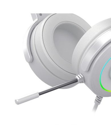 Audífonos Gamer Redragon Lamia2 H320 Blanco 7.1, RGB, Incluye Soporte