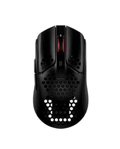 Mouser gamer inalámbrico Hyperx Pulsefire Haste ultraligero RGB. USB, Negro
