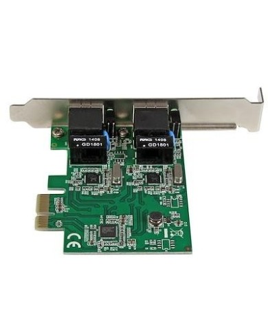 Adaptador Tarjeta de Red StarTech NIC PCI Express PCI-E de 2 Puertos Ethernet Gigabit RJ45