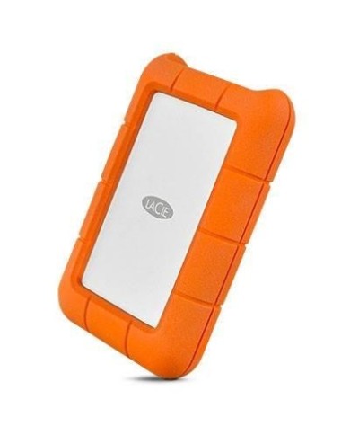 Disco duro portátil LaCie Rugged USB-C de 1TB Naranja