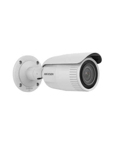 Cámara IP Hikvision 2MP VF 2.8-12mm moto. Exir DWDR IR 30m IP67 POE - a prueba de polvo / impermeable - color (Día y noche)