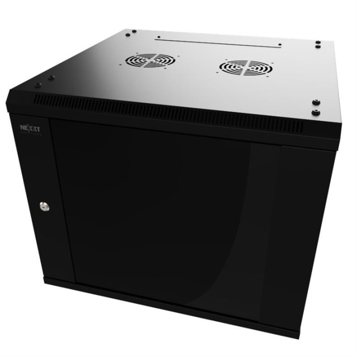 Gabinete Mural Fijo NEXXT 6U 60x60cm 2 Ventiladores