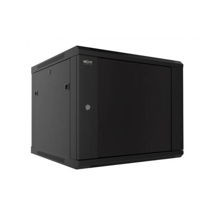 Gabinete Mural Fijo NEXXT 12U 60x60cm 2 Ventiladores (NPC-F12U66B)