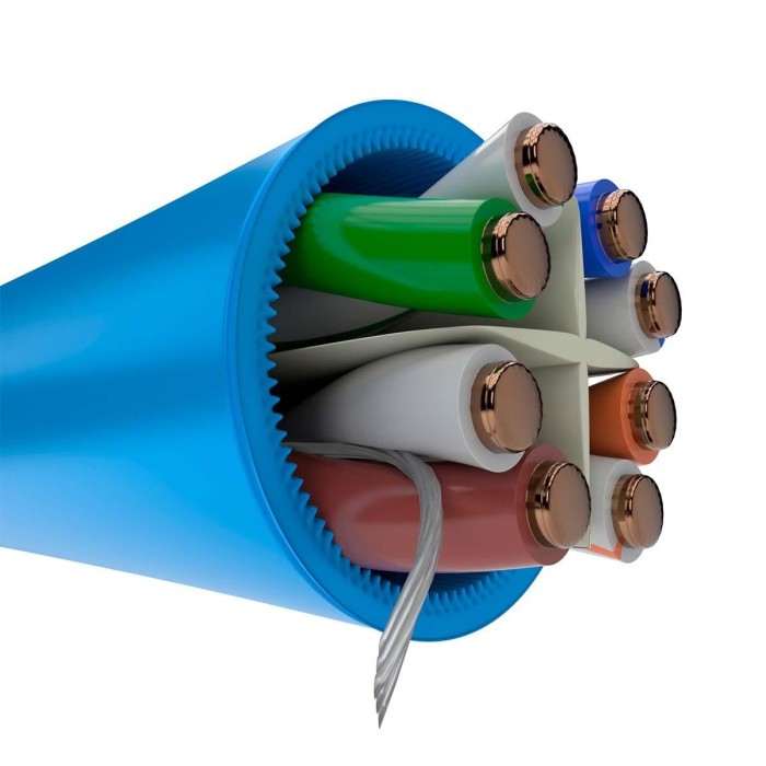 Cable Nexxt Patch LSZH (300 Metros, U/UTP, Cat6A, Azul)