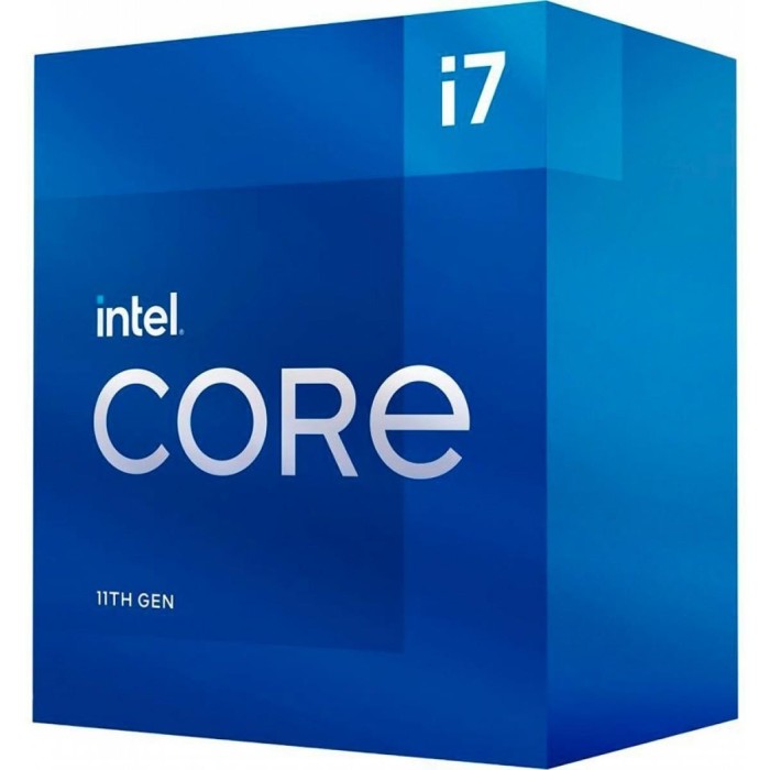 Procesador Intel Core i7-11700, LGA 1200, 8 Núcleos, 16 Hilos, 2,5Ghz (Max Turbo 4,9Ghz)