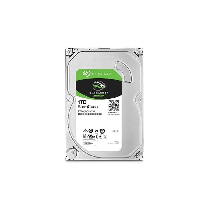 Disco duro interno Seagate D/S Barracuda 1TB PC 3.5" | 7200rpm, SATA 6Gb/s, Cache 64MB (ST1000DM010)