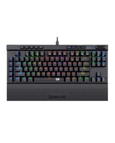 Teclado mecánico óptico Magic Wand Pro K587 Switch Blue, Inglés, Negro