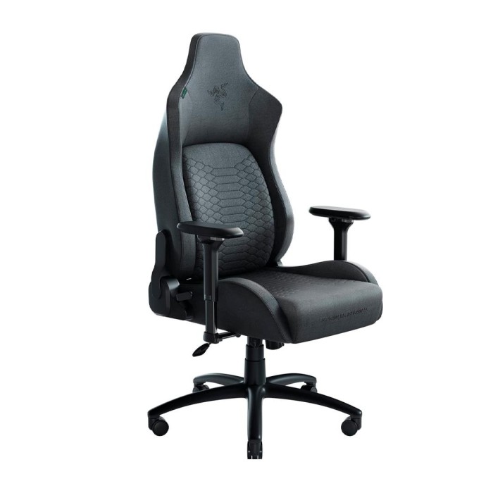 Silla Gamer Razer Iskur Dark Gray Fabric hasta 136 Kg con arco lumbar