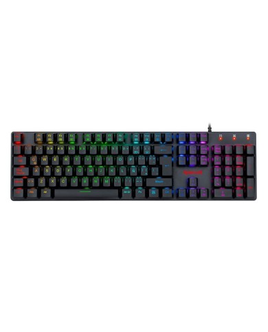Teclado mecánico Redragon Shrapnel K589 RGB Switch Blue, Español