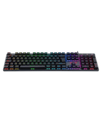 Teclado mecánico Redragon Shrapnel K589 RGB Switch Blue, Español