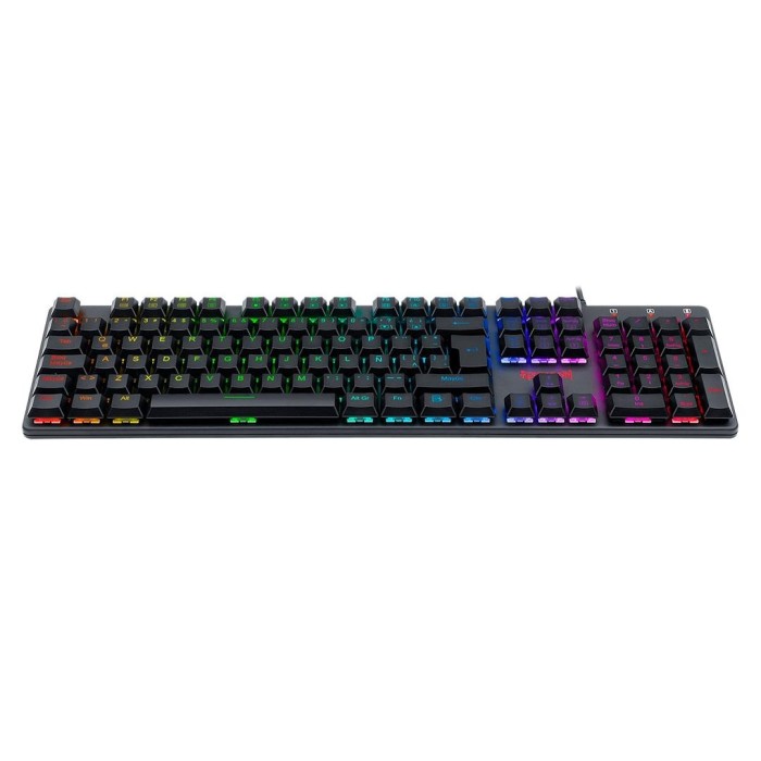 Teclado mecánico Redragon Shrapnel K589 RGB Switch Blue, Español
