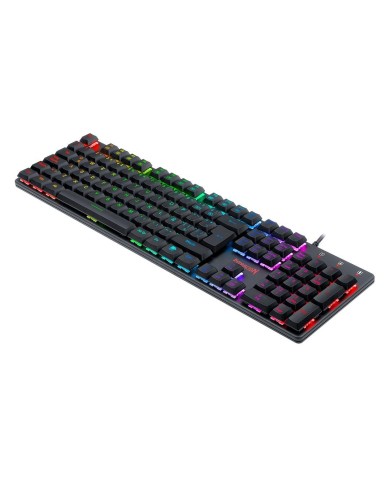Teclado mecánico Redragon Shrapnel K589 RGB Switch Blue, Español