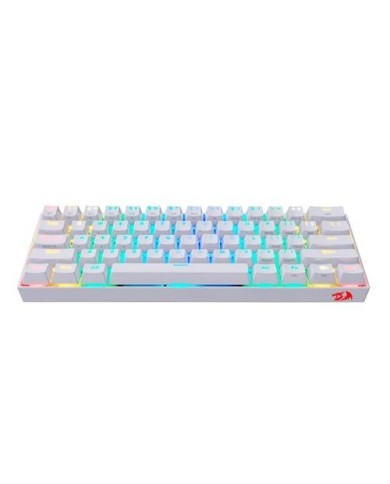 Teclado mecánico Redragon Draconic Blanco RGB Inalámbrico 60%  (Bluetooth 5.0 + USB-C) (29REDDRAWH)