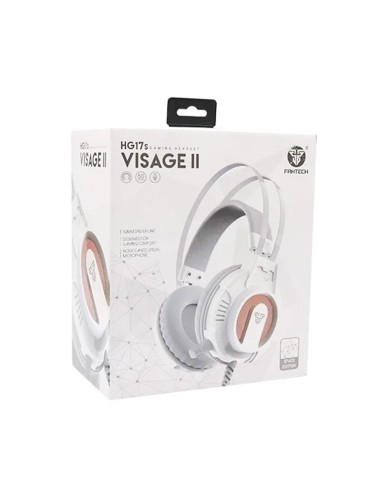 Audifonos Gamer Fantech VISAGE II HG17S - 3,5 mm + USB Blancos (HG17S)