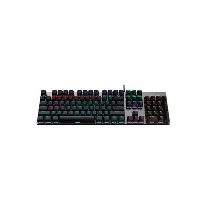 Teclado mecánico gamer Phillips SPK8404 RGB - Switch Brown Inglés (SPK8404)