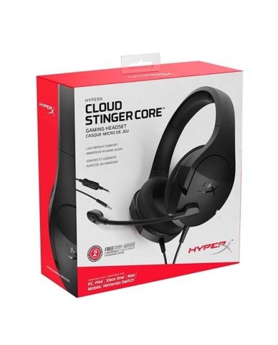 Audifonos gamer HyperX Cloud Stinger Core Negro 3.5mm (HX-HSCSC2-BK/WW)