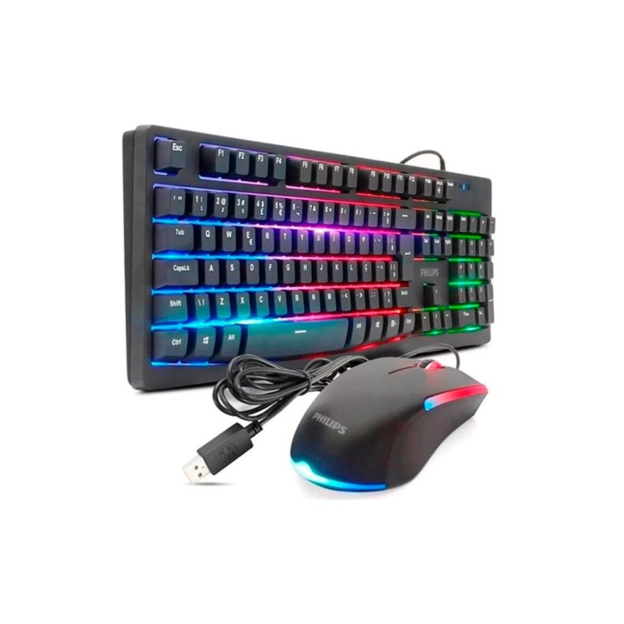 Kit gamer Phillips Teclado+Mouse SPT8264 (SPT8264)