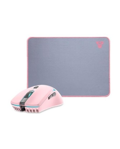 KIT GAMER FANTECH MOUSE PAD SVEN MP35 + MOUSE CRYPTO PINK (1637772574516)