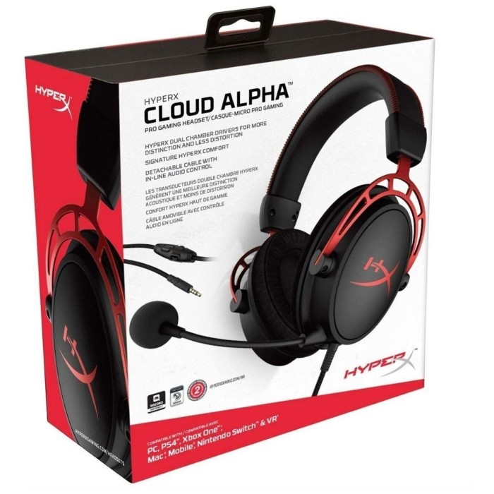 AUDIFONO GAMER HYPERX CLOUD ALPHA (HX-HSCA-RD/AM) (HX-HSCA-RD/AM)