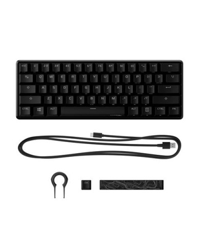 Teclado mecánico HyperX Alloy Origins 60% Switch Red Inglés (HKBO1S-RB-US/G)