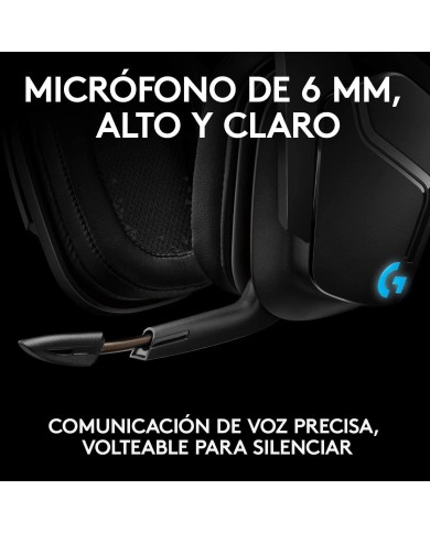 Audifonos Gamer Logitech G935 RGB Lightsync (Sonido 7.1, USB, Negro)