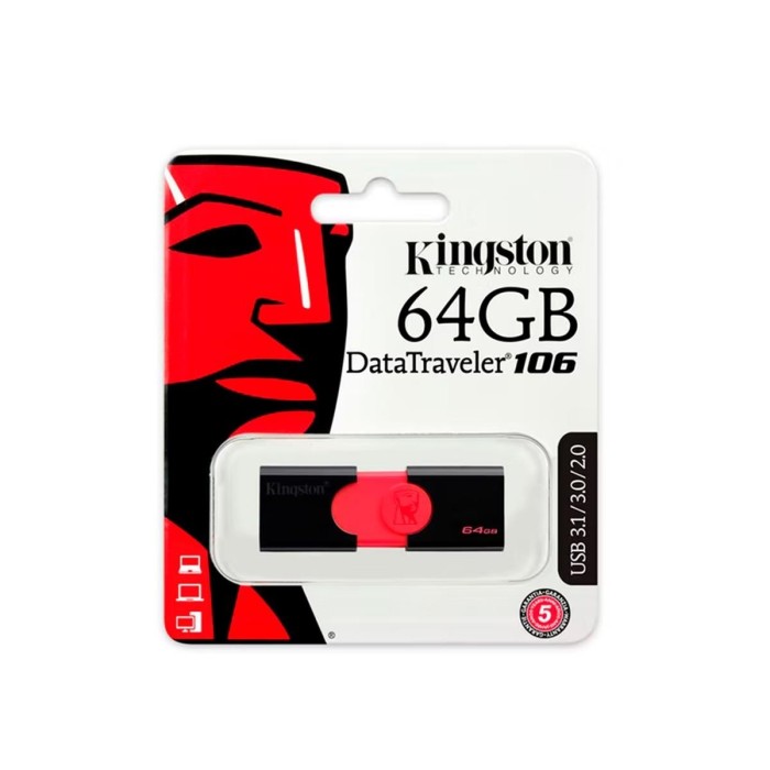PENDRIVE KINGSTON 64GB DATATRAVELER 106 (DT106/64GB)