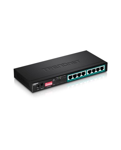 Switch Trendnet  largo alcance 8xGE PoE+(65W) 200mts (TPE-LG80)
