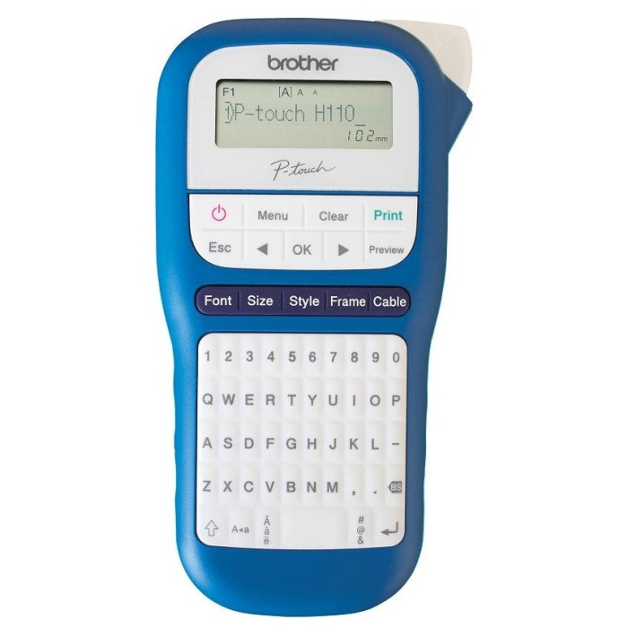 Rotuladora Brother P-touch PTH110BW Azul