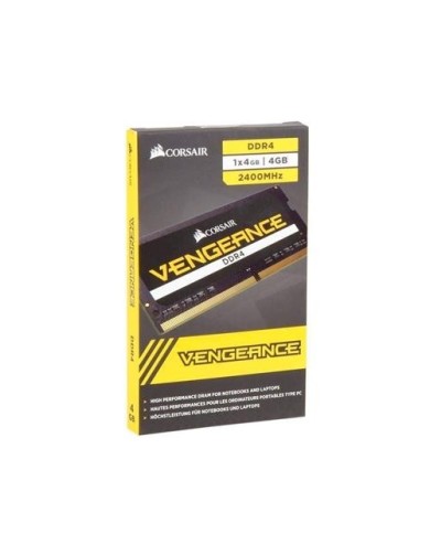 Memoria Ram Vengeance Corsair 4GB DDR4 2400MHZ SODIMM (CMSX4GX4M1A2400C16)
