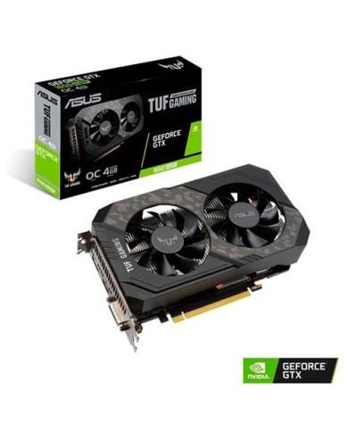 Tarjeta de Video ASUS TUF Gaming GeForce GTX 1650 SUPER Edición OC 4GB GDDR6 - HDMI DP DVI (TUF-GTX165OS-O4G-GAMING)