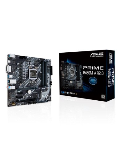 Placa Madre Asus Prime B460M-A R2.0 Socket LGA1200 DDR4 2133/2933MHz, M.2, MicroATX (PRIMEB460M-AR2.0)