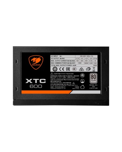 Fuente de poder Cougar XTC600 watt 12V